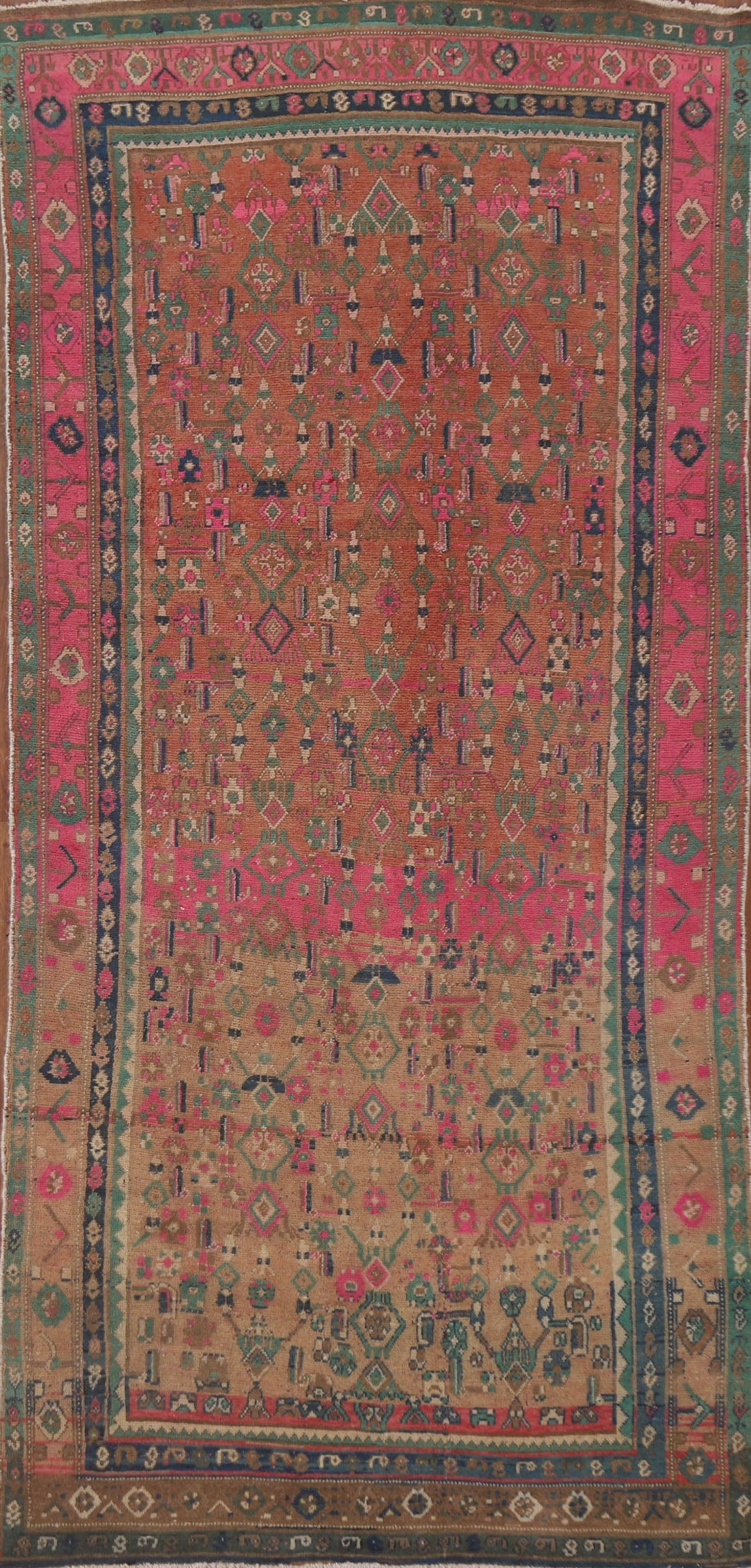 Vintage Tabriz Persian Area Rug 5x10