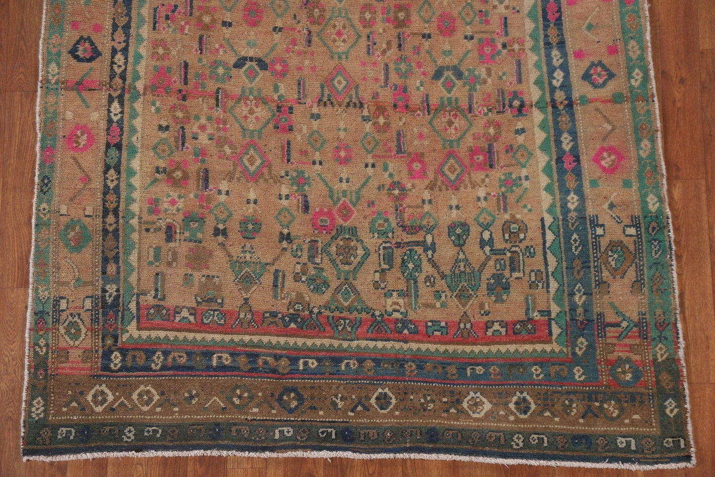 Vintage Tabriz Persian Area Rug 5x10