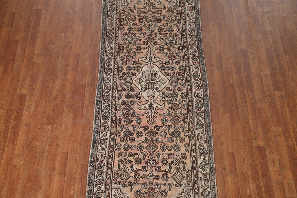 Geometric Hamedan Persian Runner Rug 3x10