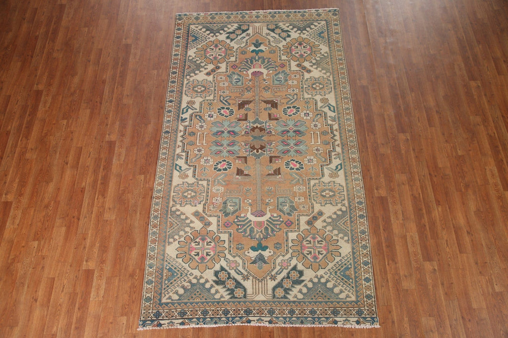 Geometric Heriz Persian Area Rug 5x9