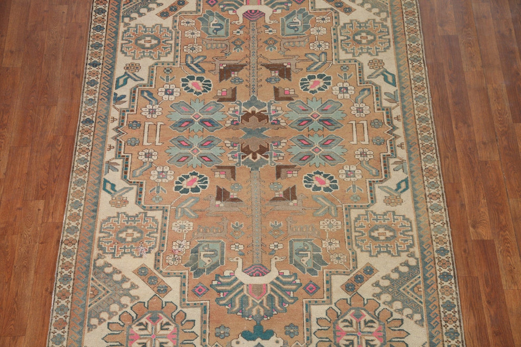 Geometric Heriz Persian Area Rug 5x9