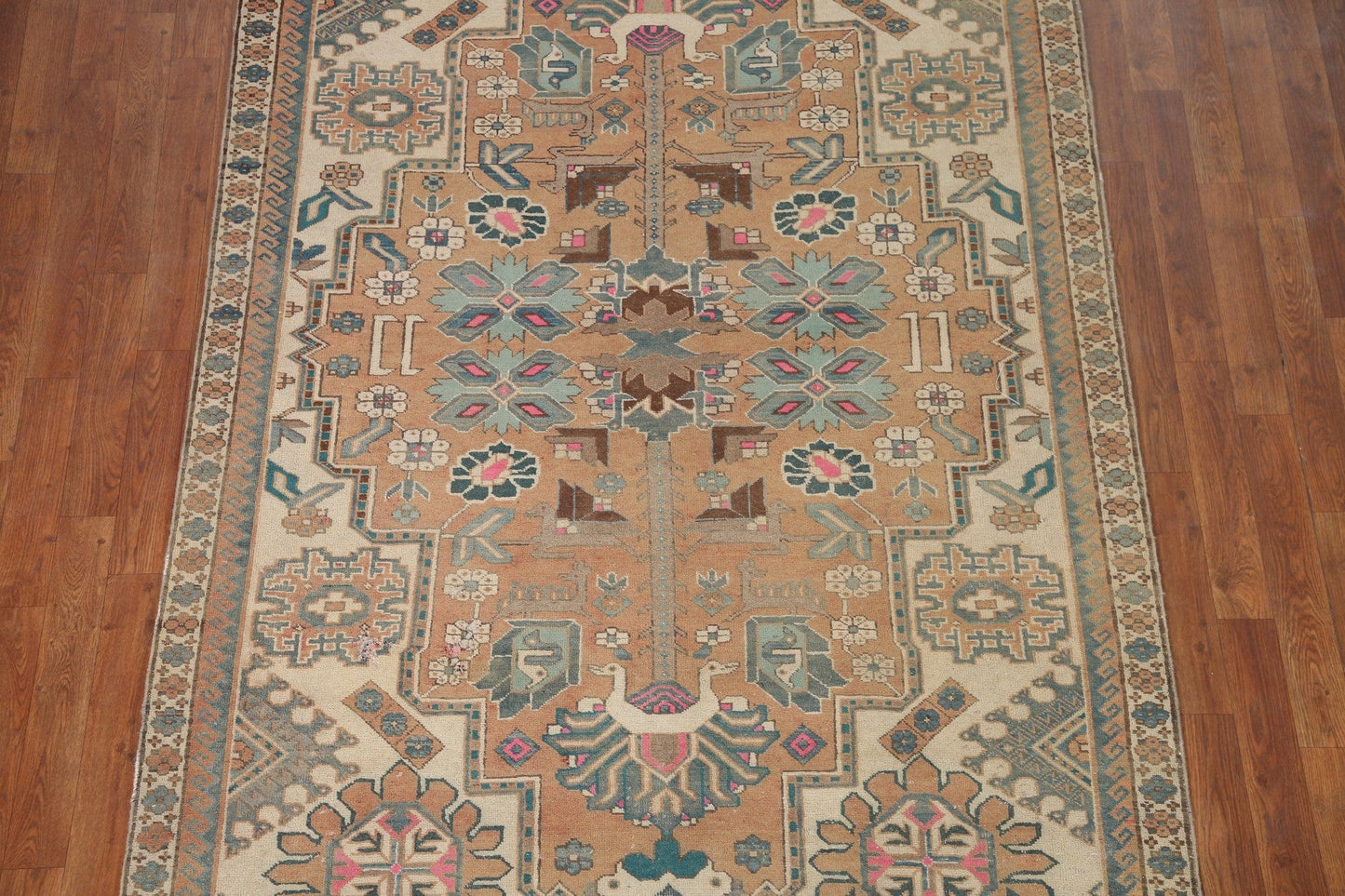 Geometric Heriz Persian Area Rug 5x9