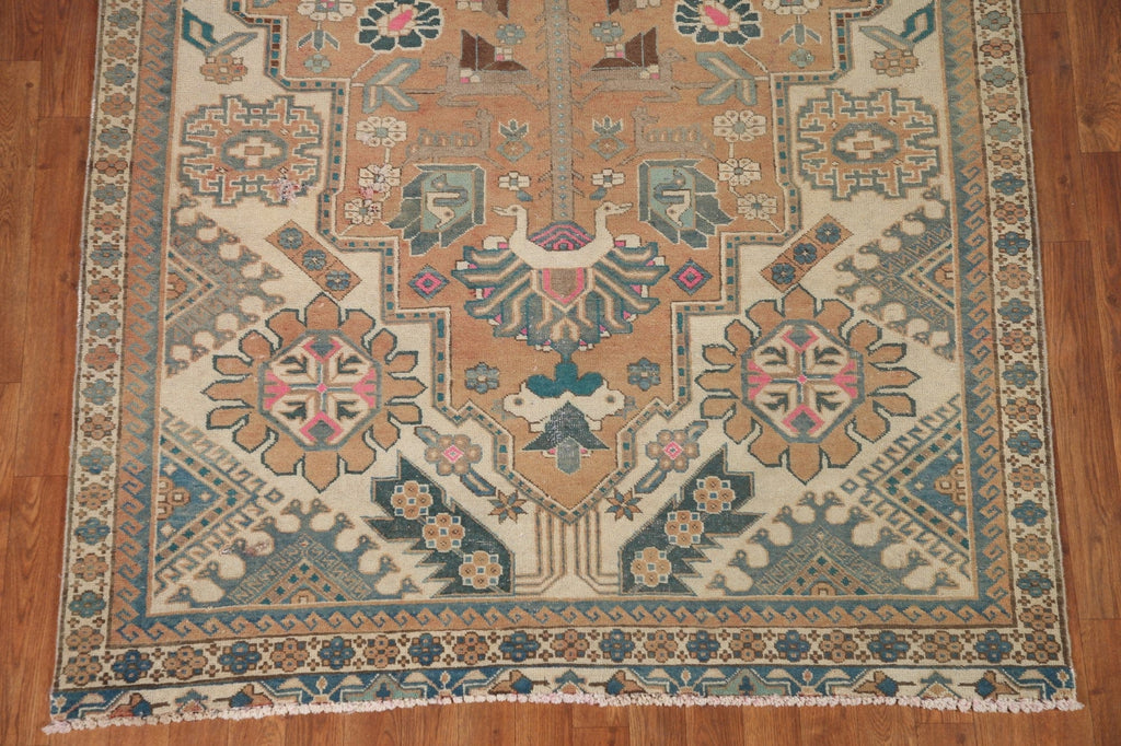 Geometric Heriz Persian Area Rug 5x9