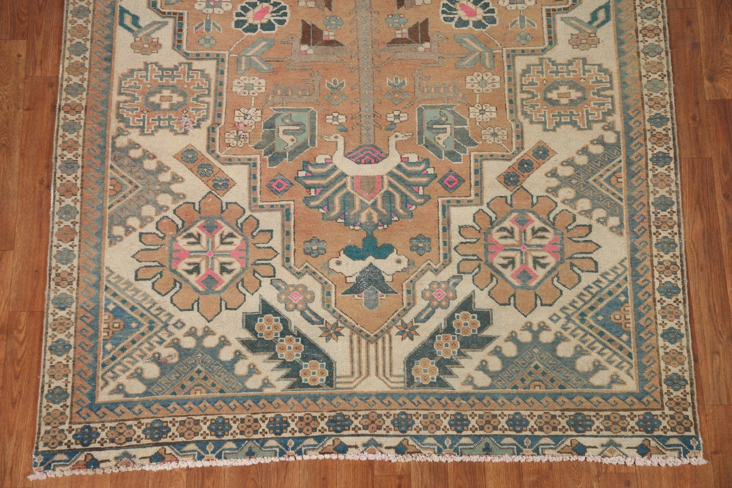 Geometric Heriz Persian Area Rug 5x9