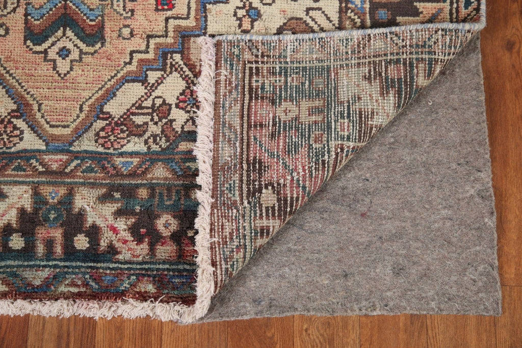 Geometric Heriz Persian Runner Rug 4x11