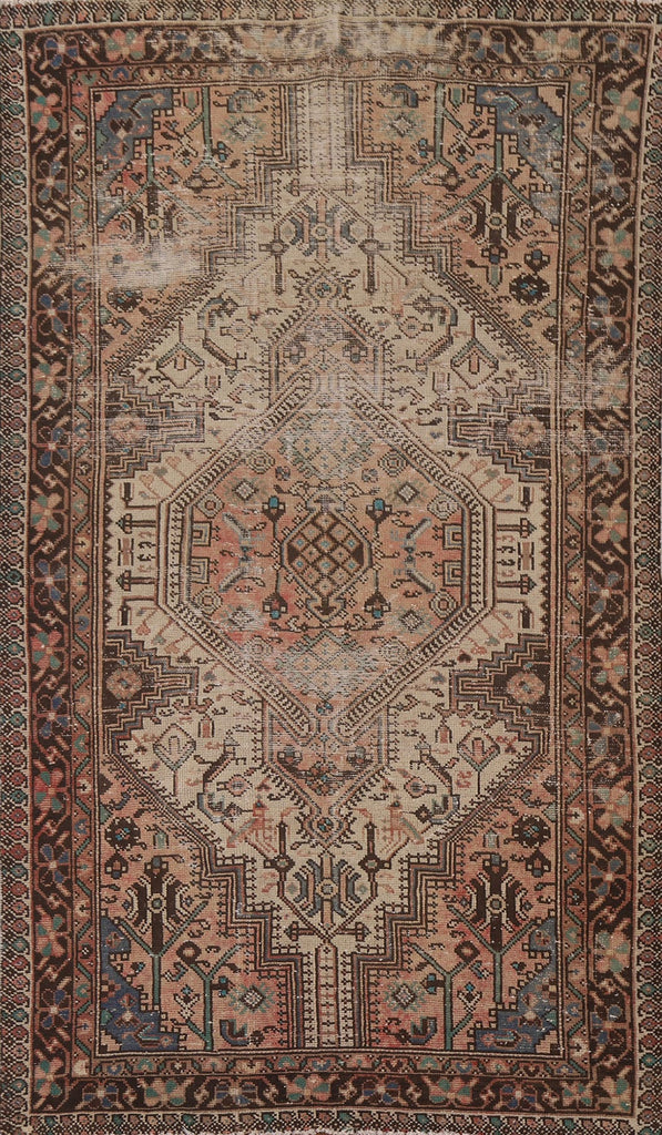 Antique Hamedan Persian Area Rug 4x8