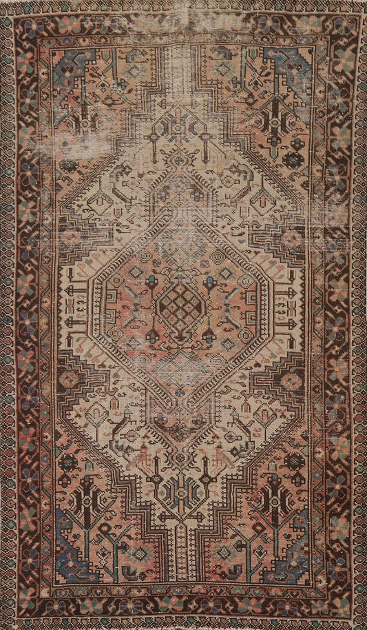 Antique Hamedan Persian Area Rug 4x8