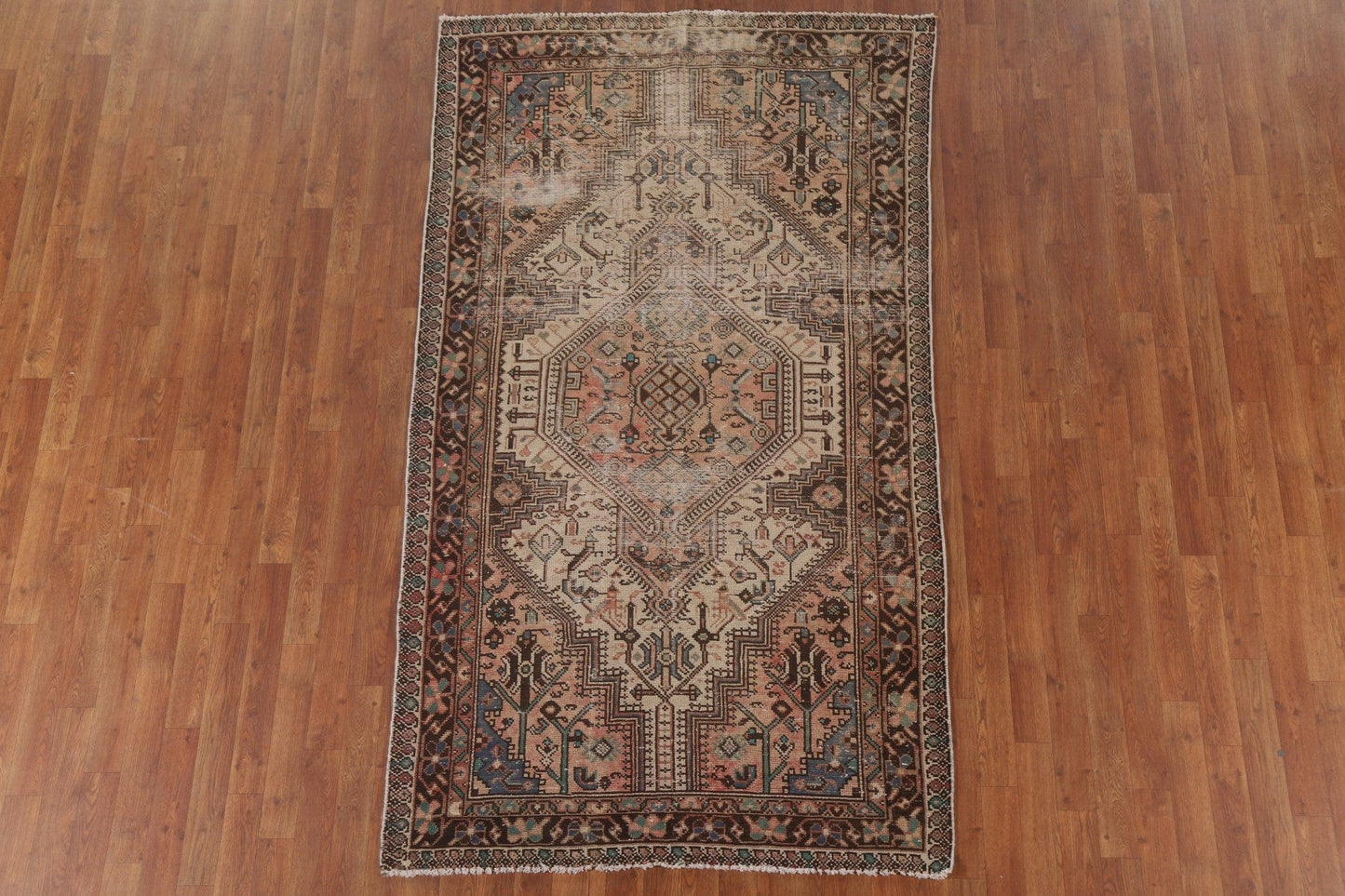 Antique Hamedan Persian Area Rug 4x8