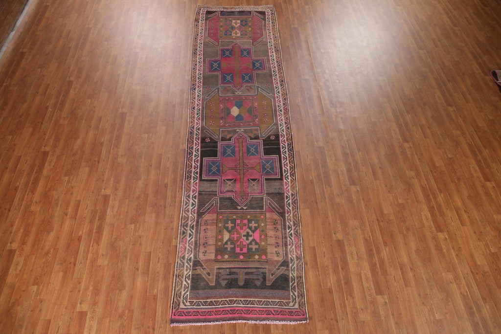 Handmade Ardebil Persian Runner Rug 4x13