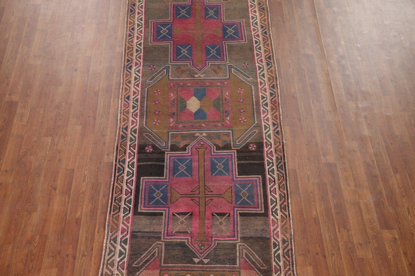 Handmade Ardebil Persian Runner Rug 4x13