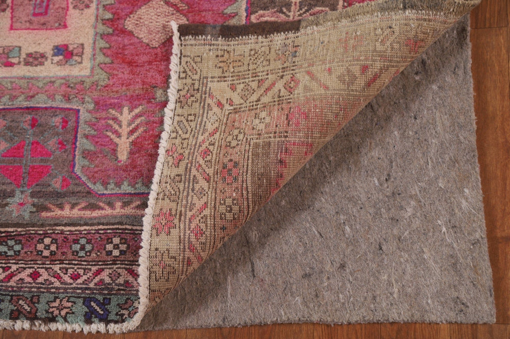 Vintage Meshkin Persian Runner Rug 4x10