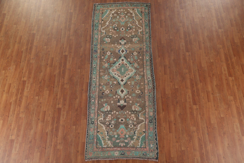 Brown Mahal Persian Runner Rug 4x10