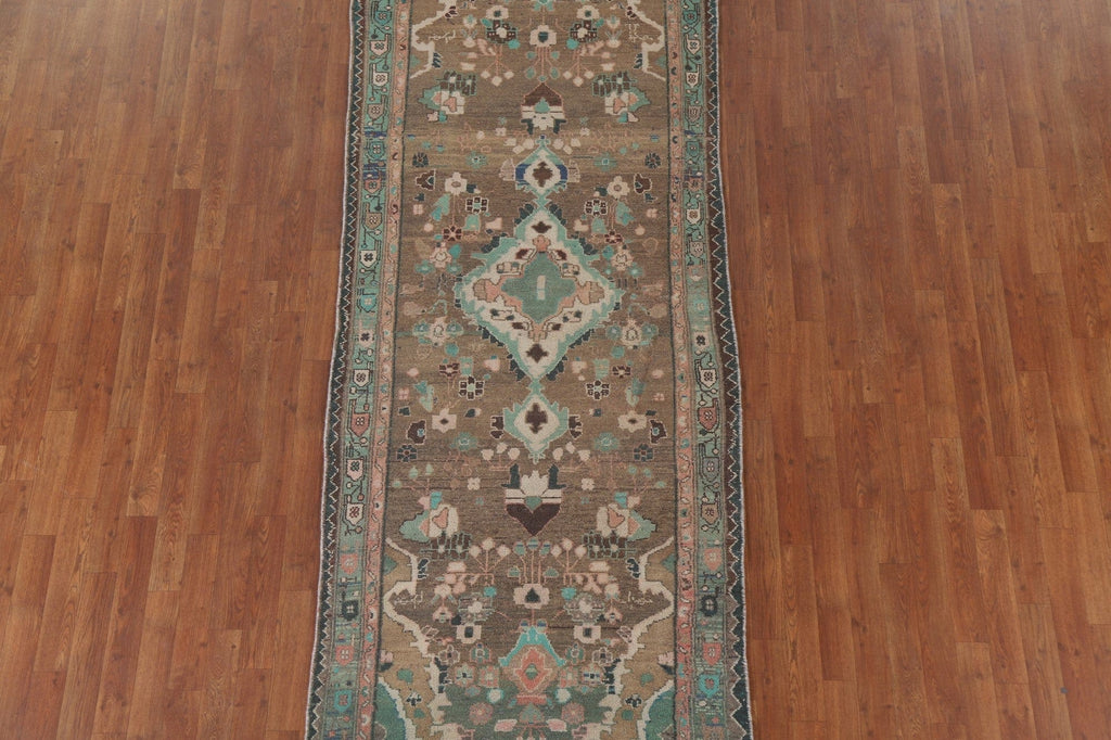 Brown Mahal Persian Runner Rug 4x10