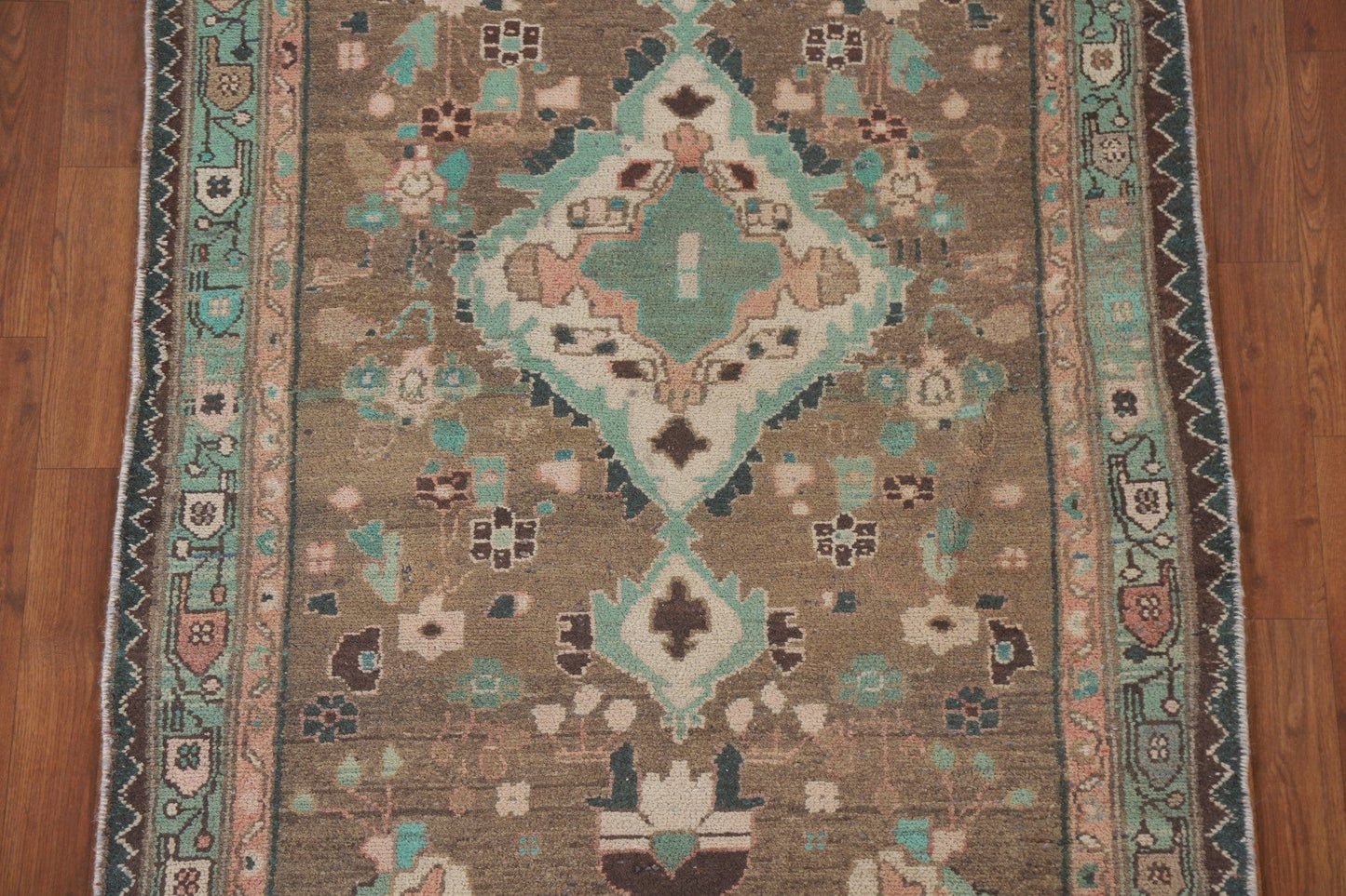 Brown Mahal Persian Runner Rug 4x10