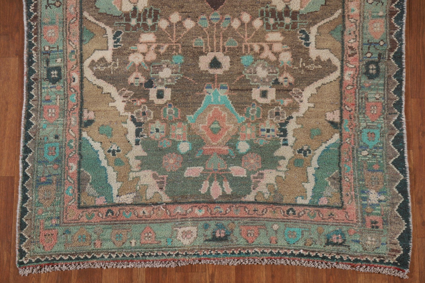 Brown Mahal Persian Runner Rug 4x10