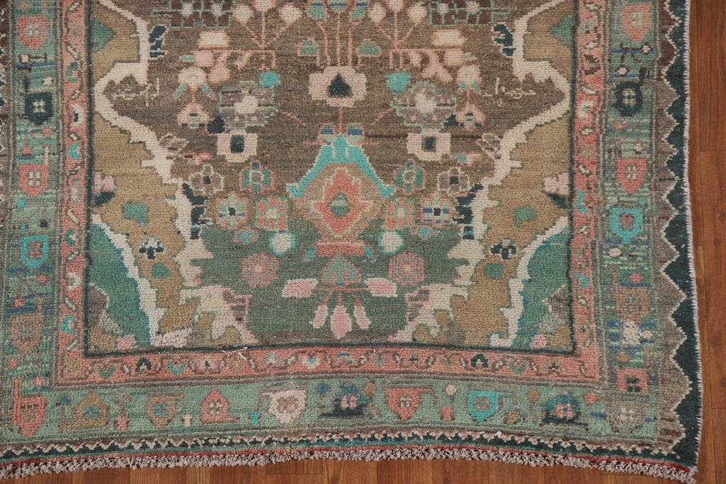 Brown Mahal Persian Runner Rug 4x10