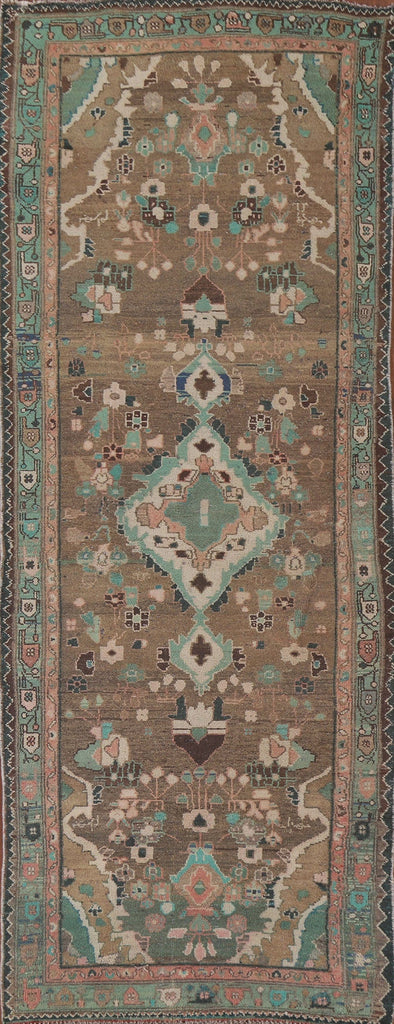 Brown Mahal Persian Runner Rug 4x10