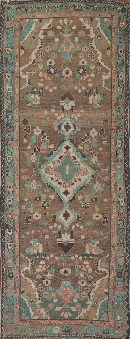 Brown Mahal Persian Runner Rug 4x10