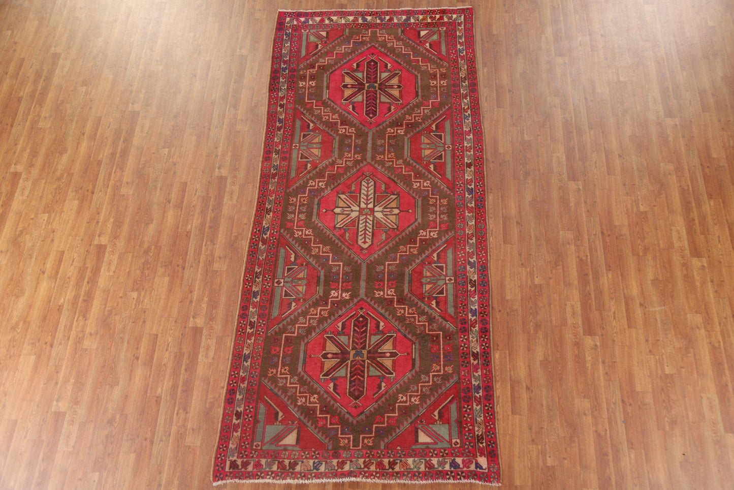 Vintage Meshkin Persian Area Rug 5x11