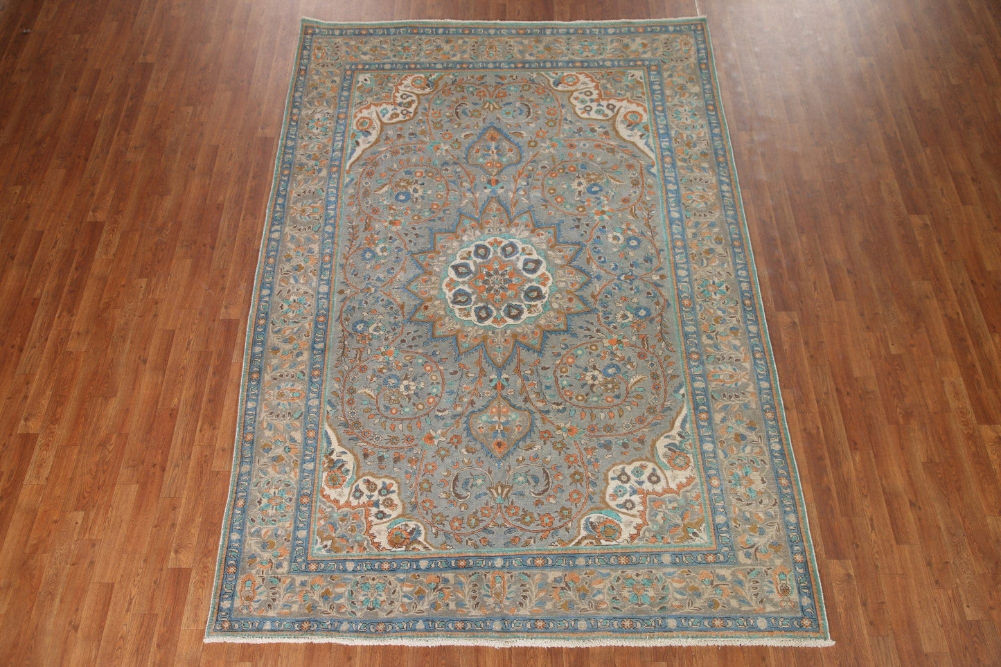 Hand-Knotted Wool Tabriz Persian Area Rug 7x10