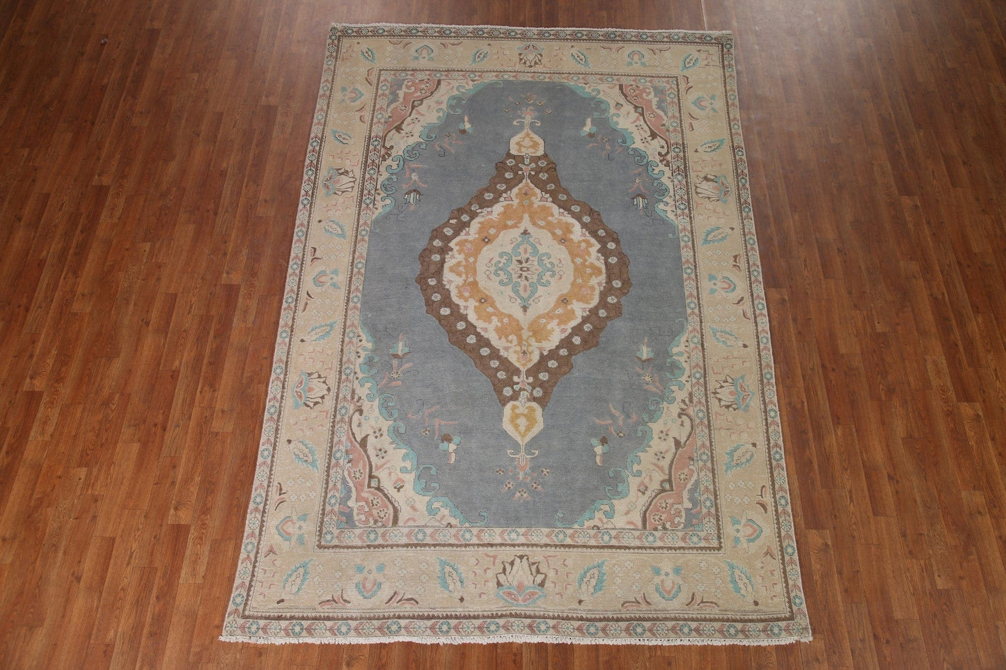 Geometric Tabriz Persian Area Rug 7x10