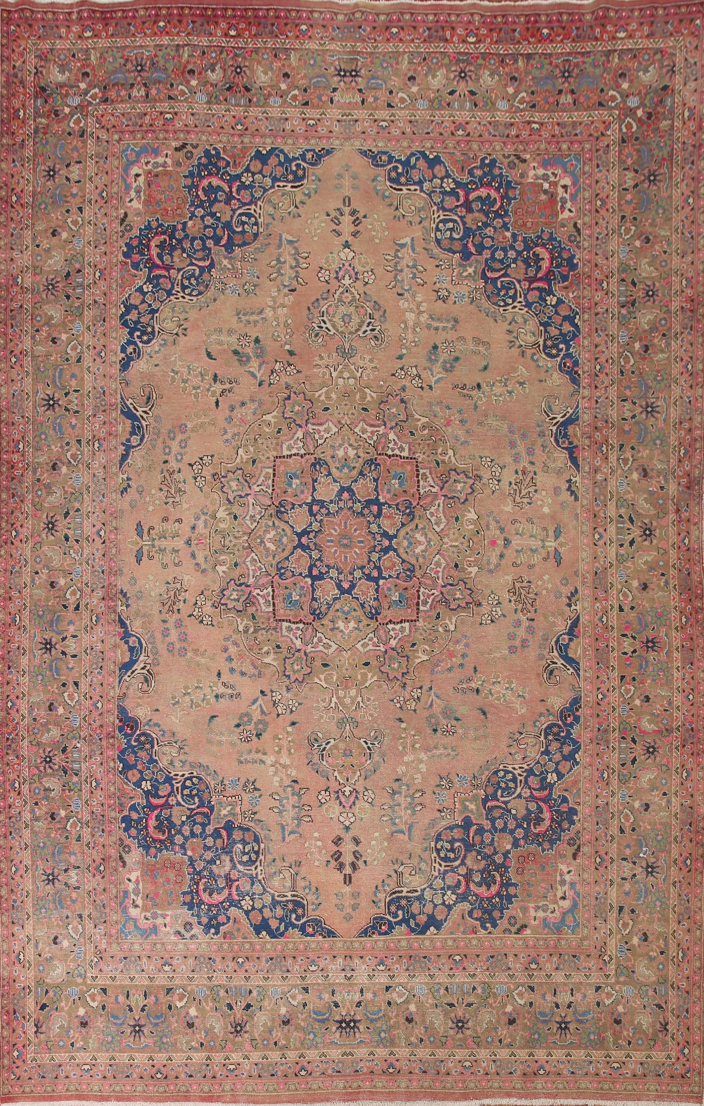 Handmade Wool Mashad Persian Area Rug 10x13