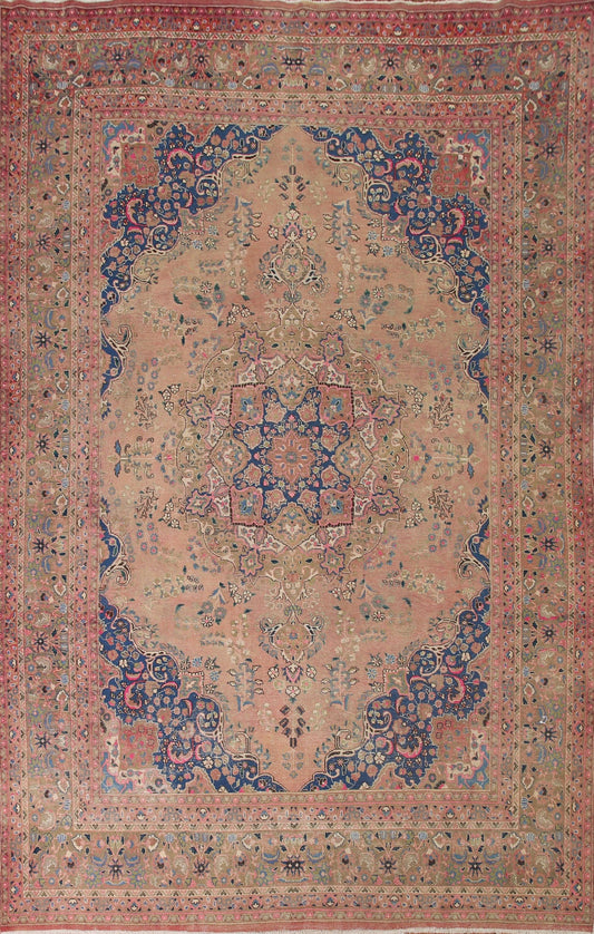 Handmade Wool Mashad Persian Area Rug 10x13