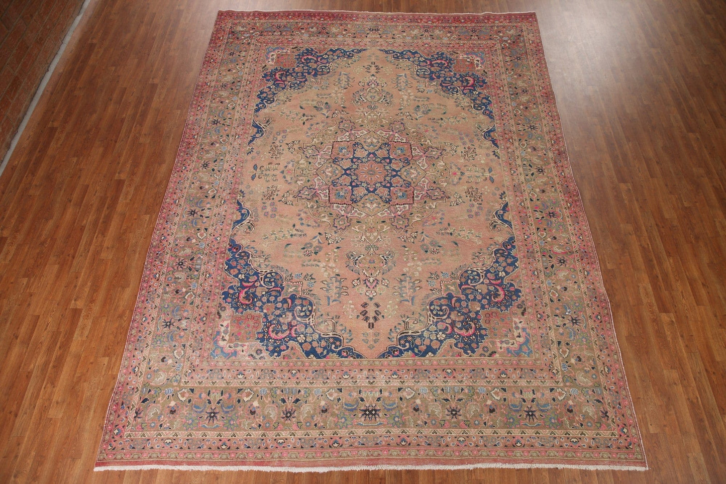 Handmade Wool Mashad Persian Area Rug 10x13