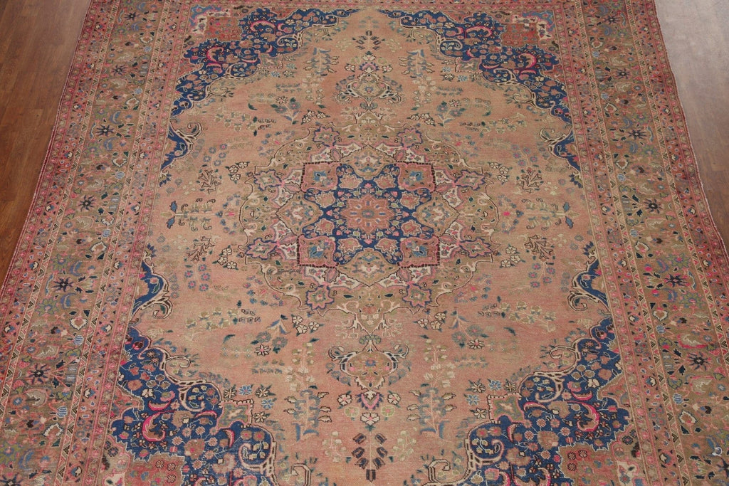 Handmade Wool Mashad Persian Area Rug 10x13