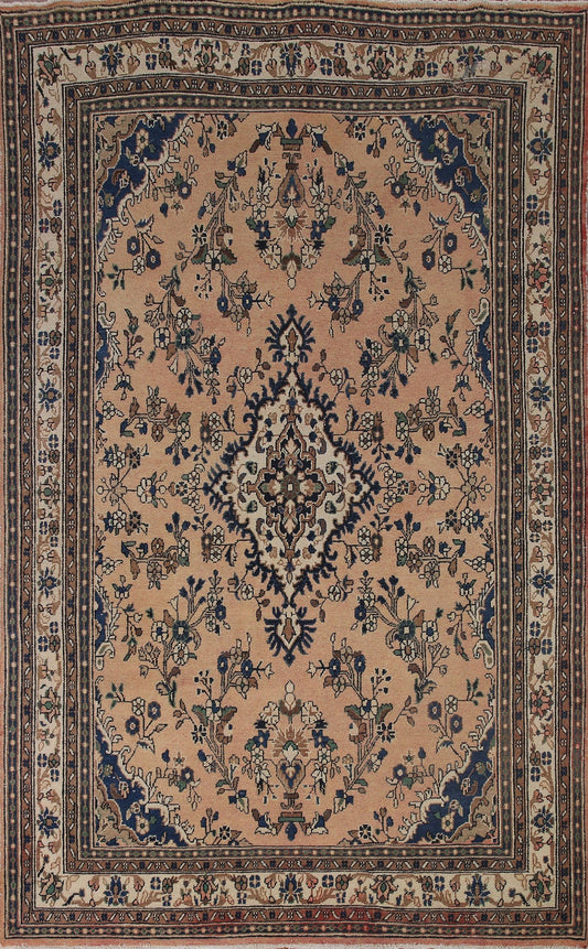 Vintage Wool Hamedan Persian Area Rug 7x10