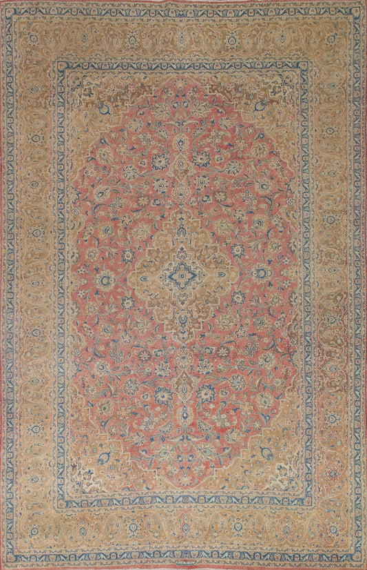 Traditional Mashad Persian Area Rug 9x12