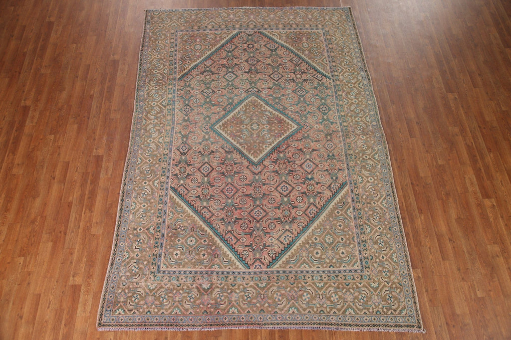 Geometric Tabriz Persian Area Rug 7x10