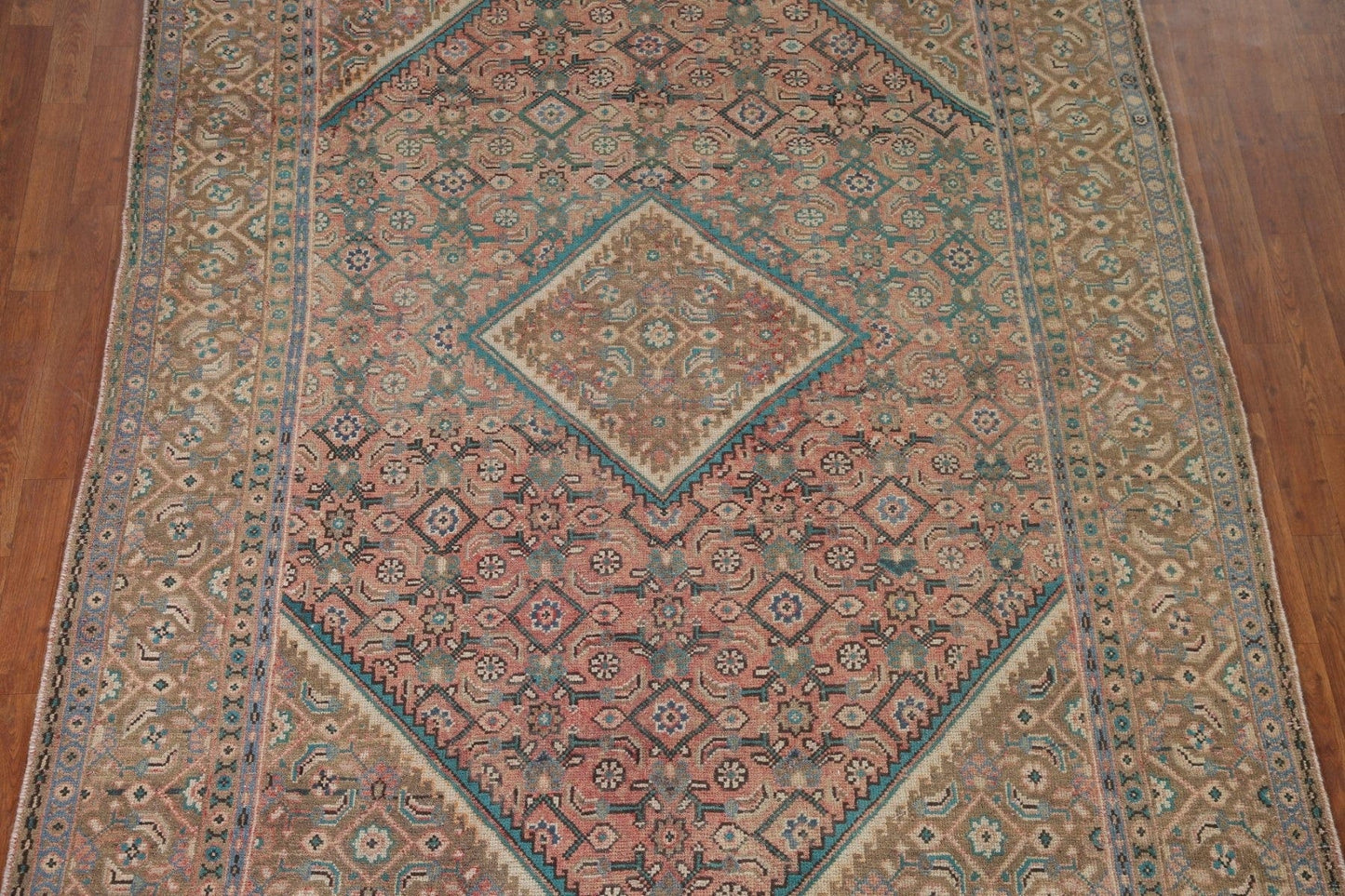 Geometric Tabriz Persian Area Rug 7x10