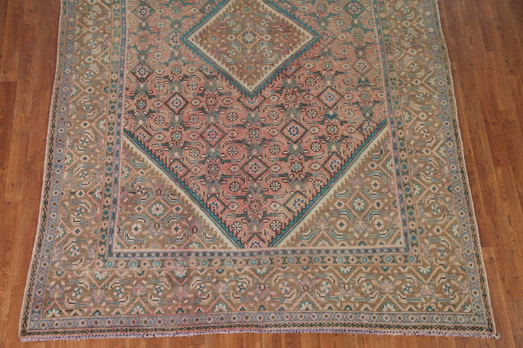 Geometric Tabriz Persian Area Rug 7x10