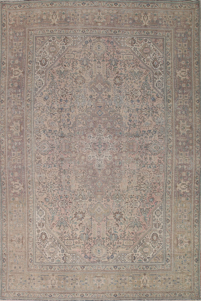 Distressed Tabriz Persian Area Rug 9x12