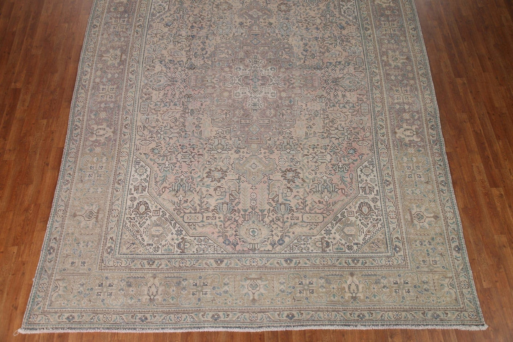 Distressed Tabriz Persian Area Rug 9x12