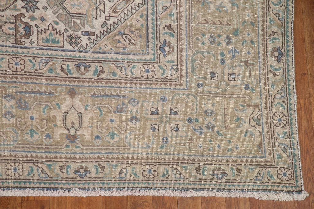 Distressed Tabriz Persian Area Rug 9x12