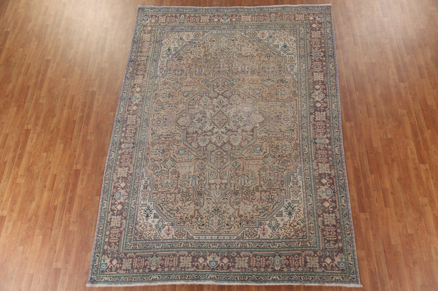 Distressed Tabriz Persian Area Rug 8x11