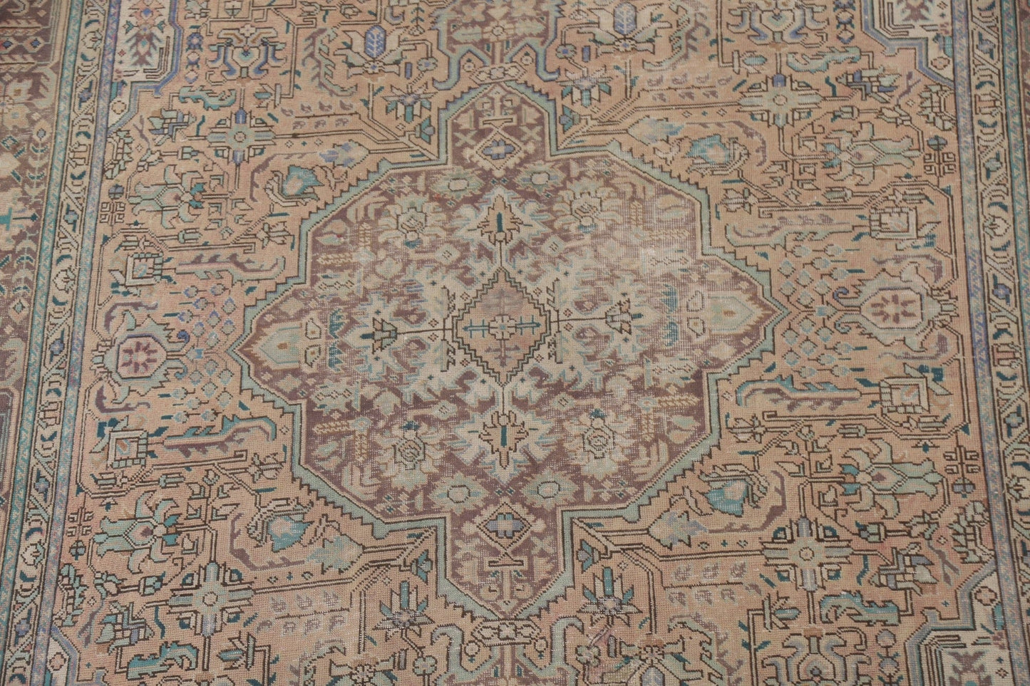 Distressed Tabriz Persian Area Rug 8x11