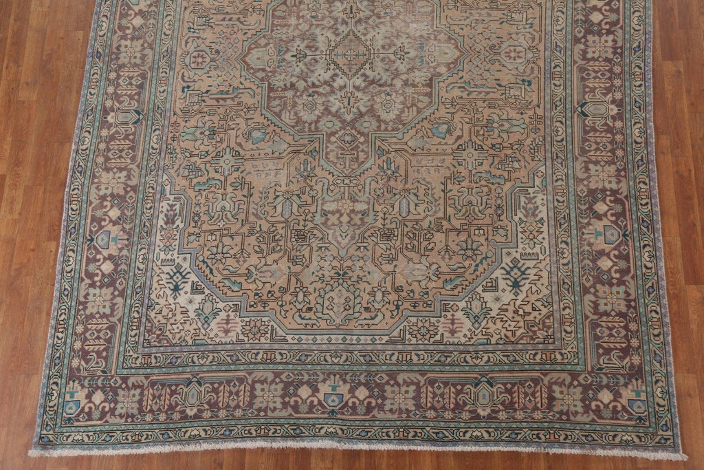 Distressed Tabriz Persian Area Rug 8x11