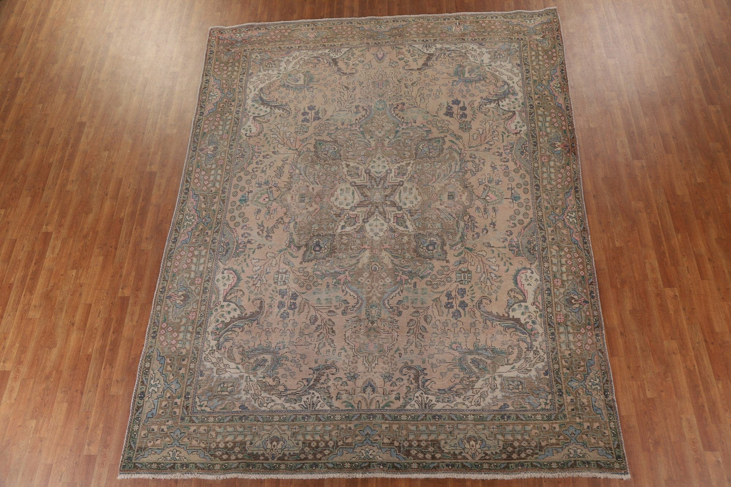 Distressed Tabriz Persian Area Rug 10x12