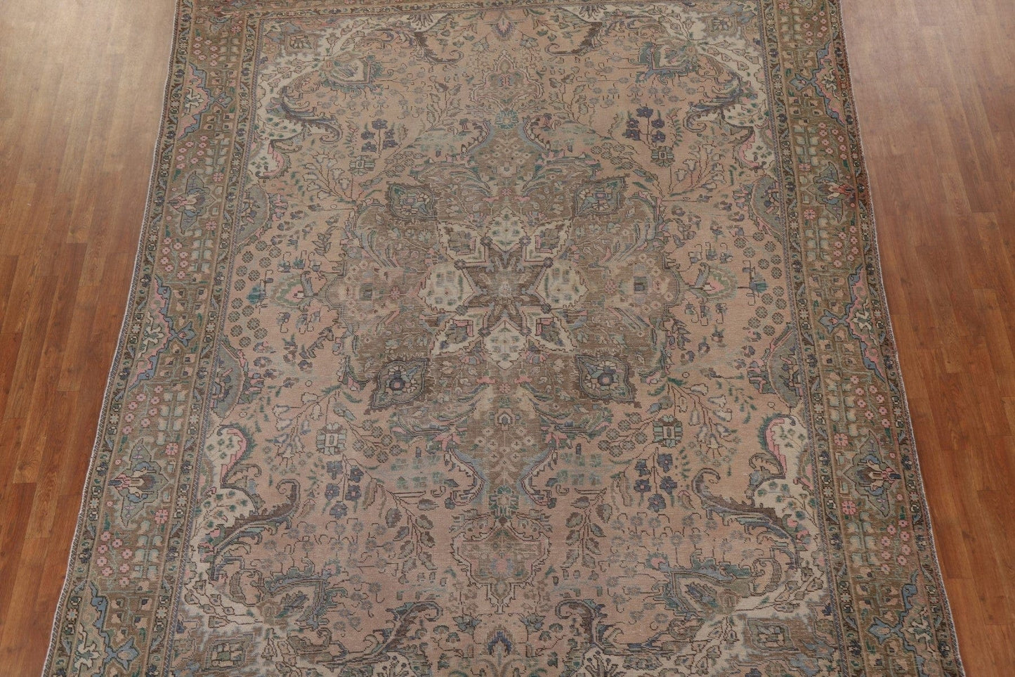 Distressed Tabriz Persian Area Rug 10x12