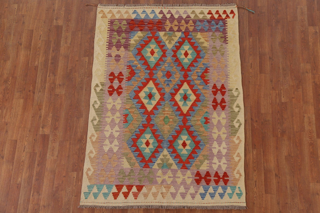 South-Western Kilim Oriental Area Rug 4x6