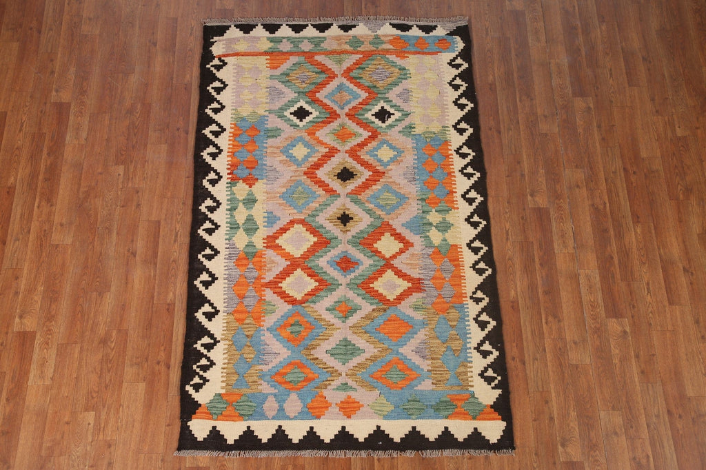 Geometric Kilim Oriental Area Rug 4x6