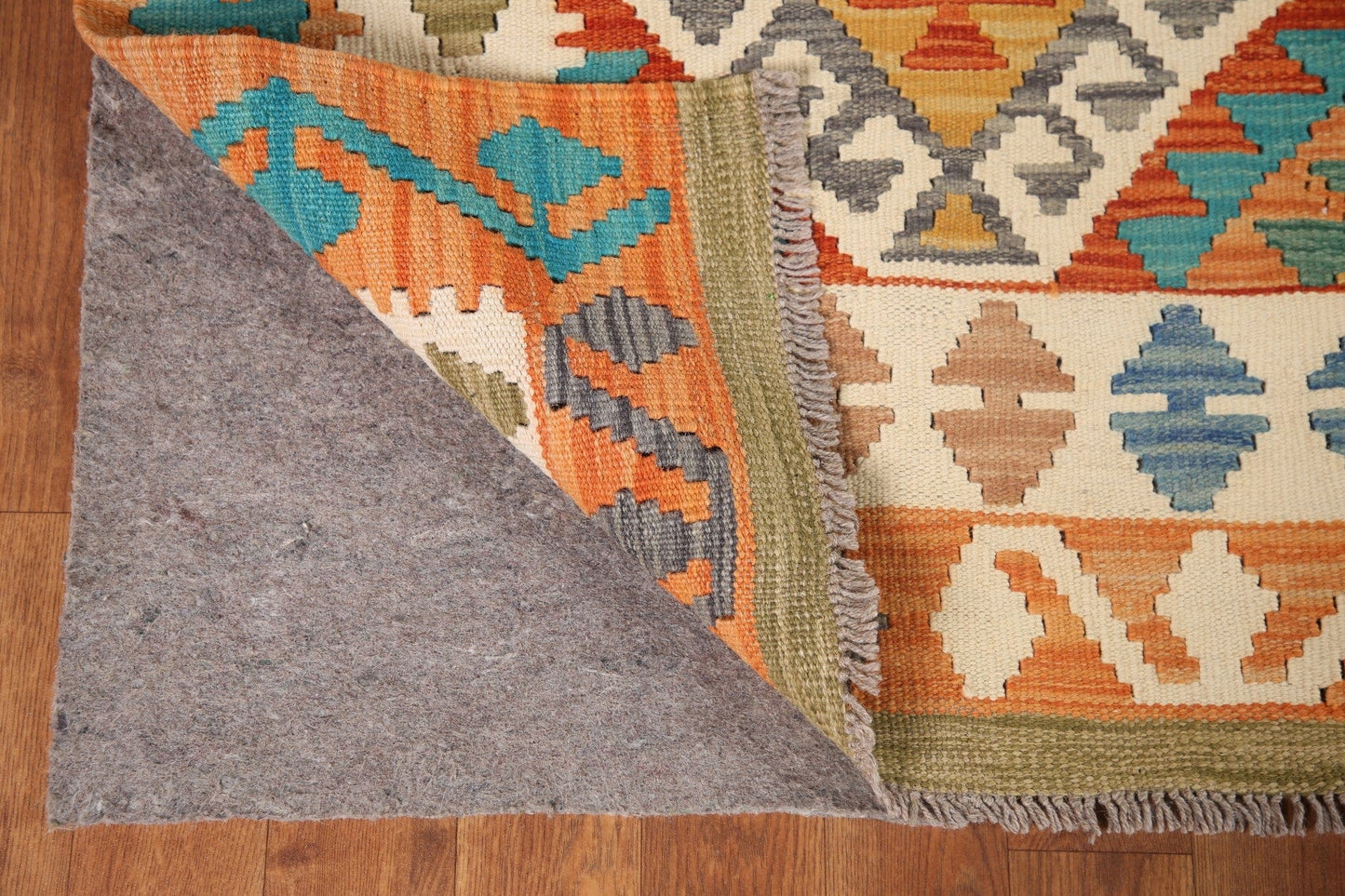 Kilim South-Western Wool Area Rug 4x6