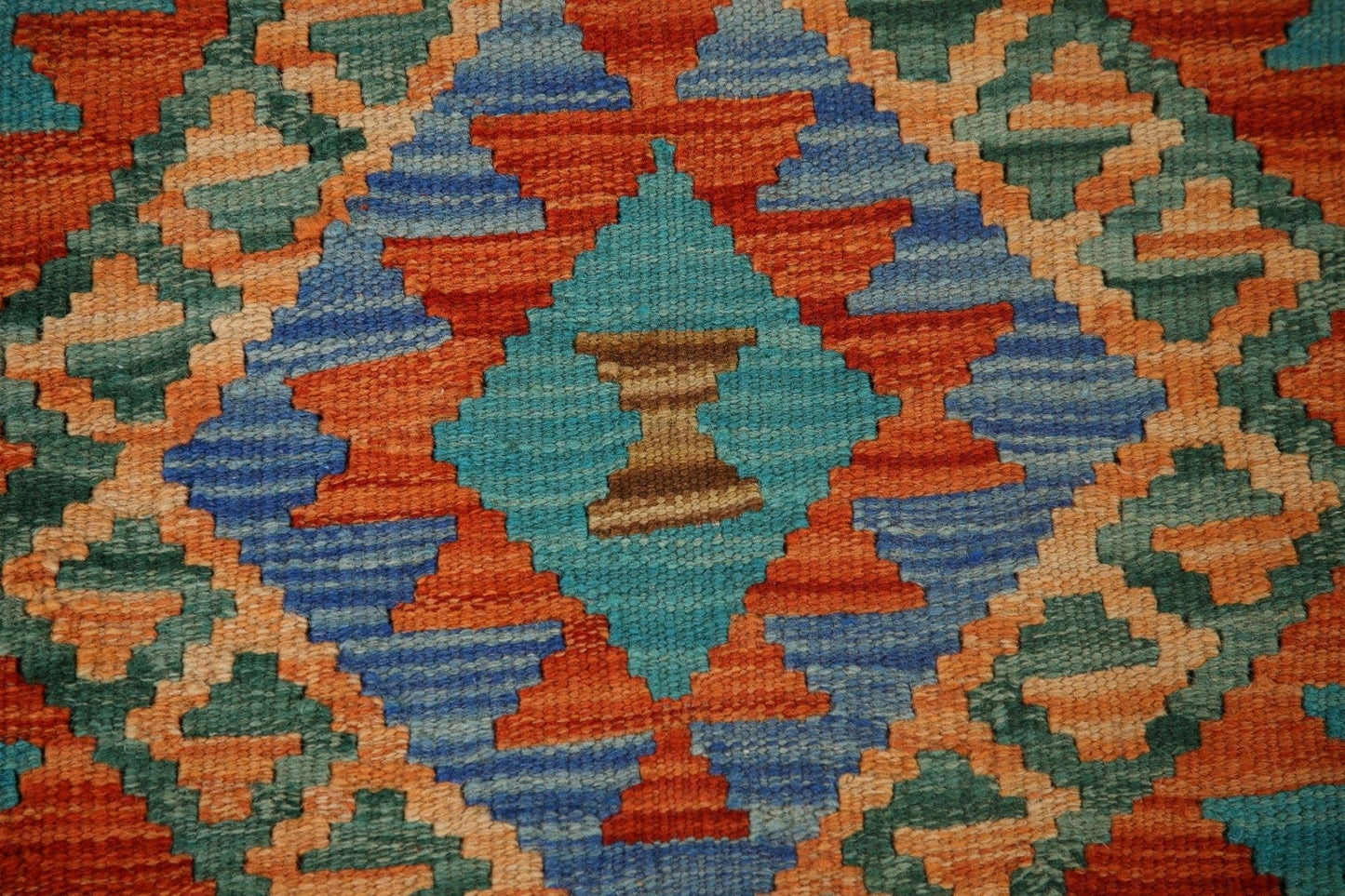 Kilim South-Western Wool Area Rug 4x6