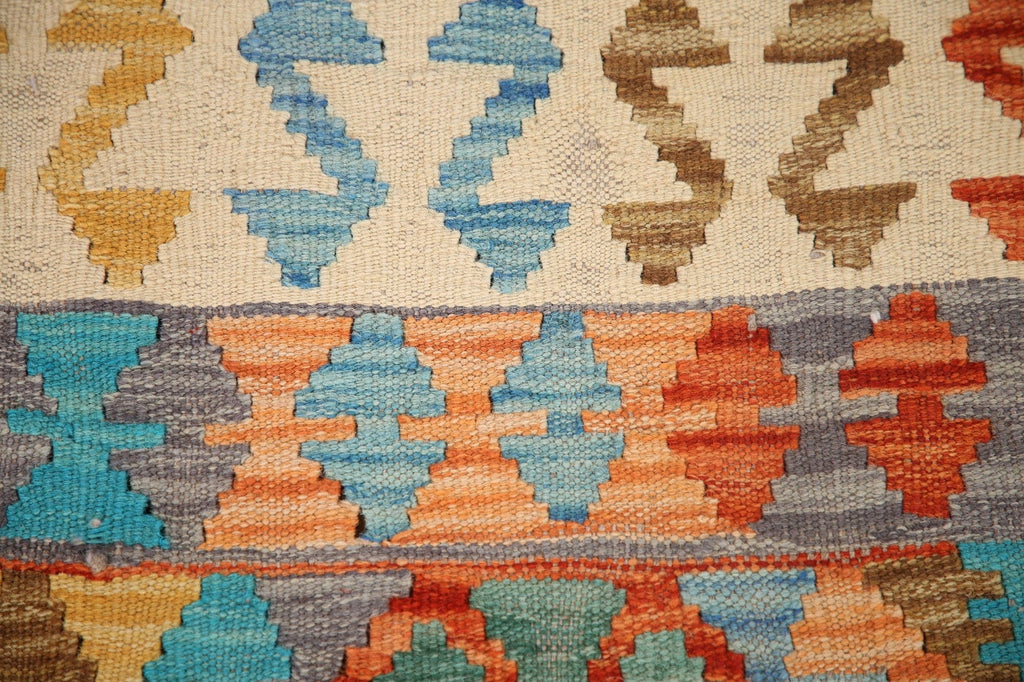 South-Western Wool Kilim Area Rug 4x6