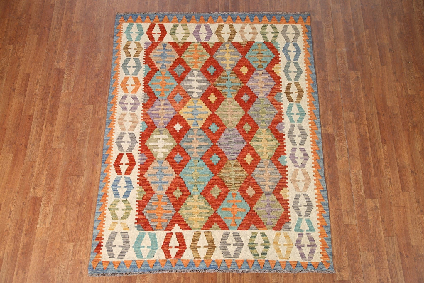 Geometric Kilim Oriental Area Rug 5x7