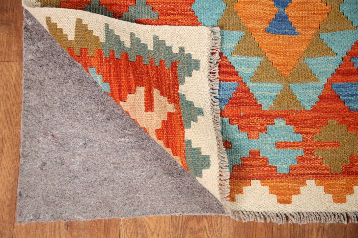 Geometric Kilim Reversible Area Rug 6x8