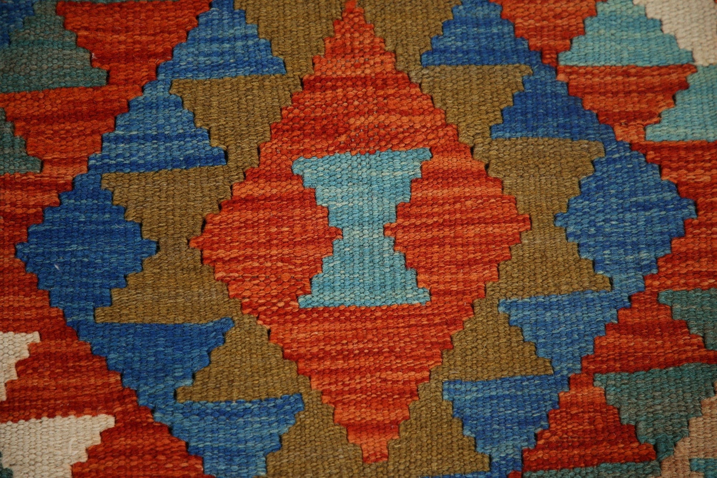 Geometric Kilim Reversible Area Rug 6x8